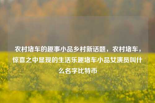 农村堵车的趣事小品乡村新话题，农村堵车，惊喜之中显现的生活乐趣堵车小品女演员叫什么名字比特币