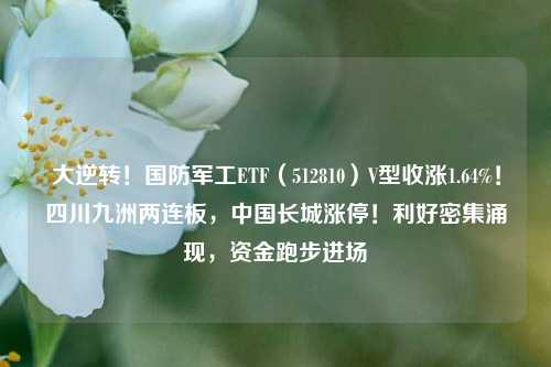 大逆转！国防军工ETF（512810）V型收涨1.64%！四川九洲两连板，中国长城涨停！利好密集涌现，资金跑步进场