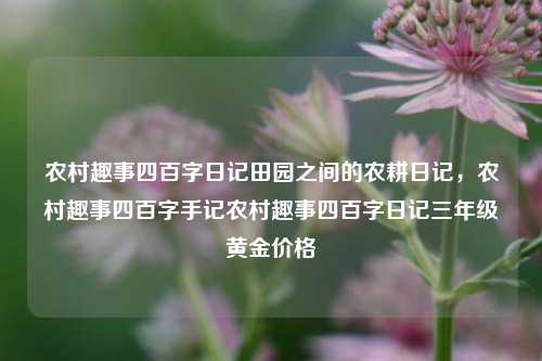 农村趣事四百字日记田园之间的农耕日记，农村趣事四百字手记农村趣事四百字日记三年级黄金价格