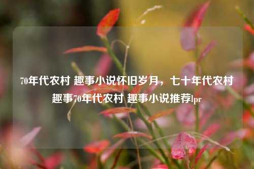 70年代农村 趣事小说怀旧岁月，七十年代农村趣事70年代农村 趣事小说推荐lpr