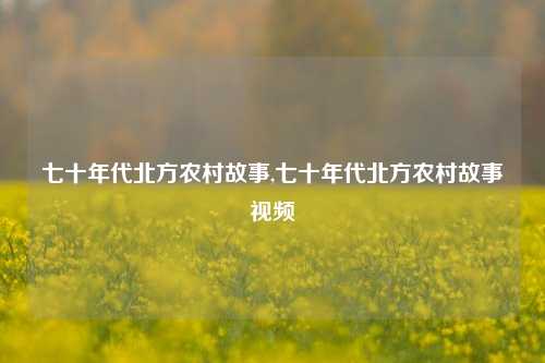 七十年代北方农村故事,七十年代北方农村故事视频