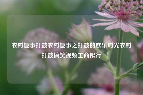 农村趣事打鼓农村趣事之打鼓的欢乐时光农村打鼓搞笑视频工商银行