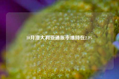 10月澳大利亚通胀率维持在2.1%