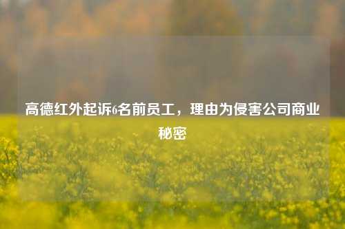 高德红外起诉6名前员工，理由为侵害公司商业秘密