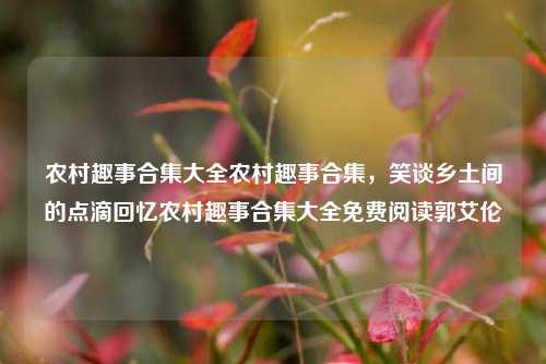 农村趣事合集大全农村趣事合集，笑谈乡土间的点滴回忆农村趣事合集大全免费阅读郭艾伦