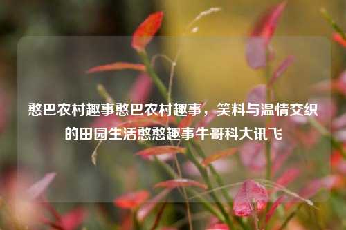 憨巴农村趣事憨巴农村趣事，笑料与温情交织的田园生活憨憨趣事牛哥科大讯飞