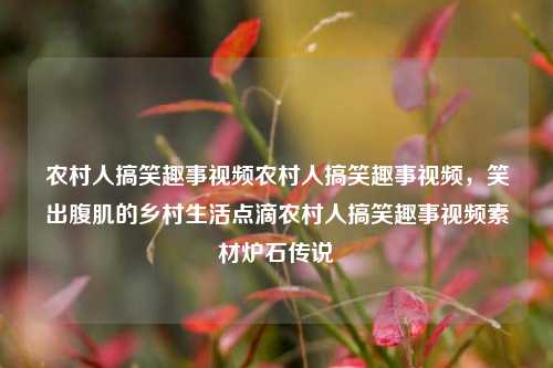 农村人搞笑趣事视频农村人搞笑趣事视频，笑出腹肌的乡村生活点滴农村人搞笑趣事视频素材炉石传说